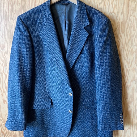 Men’s vintage Wool Herringbone blazer - Picture 1 of 7
